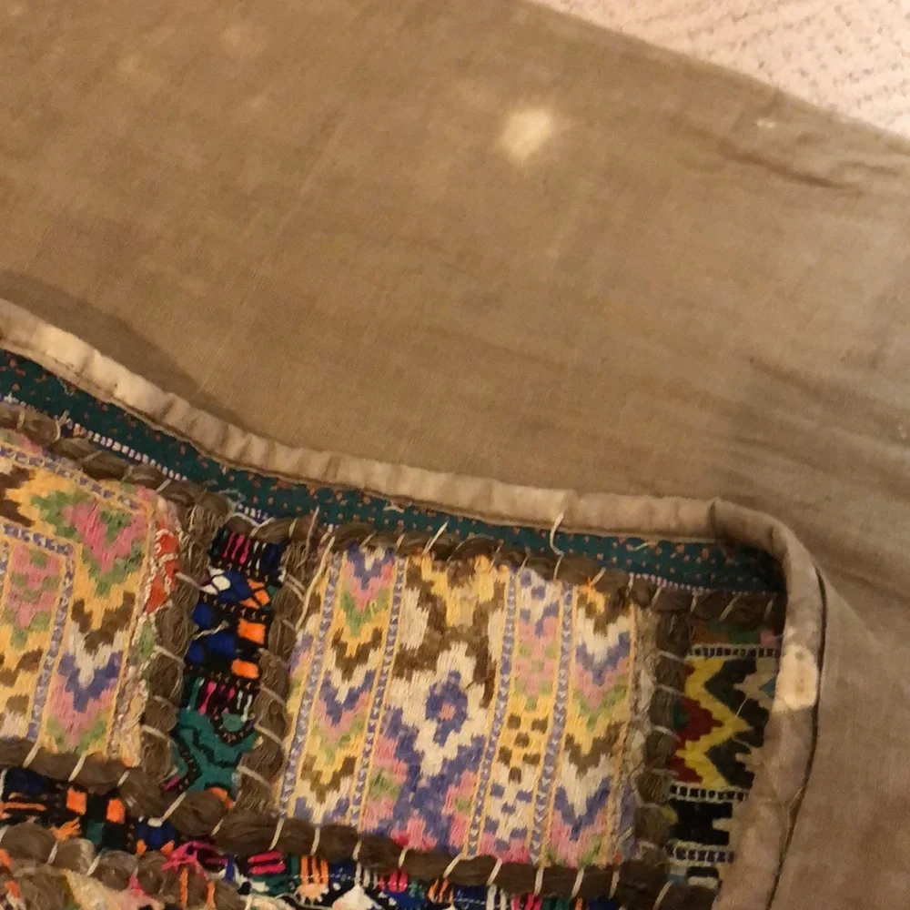 Vintage patchwork mirror kilim tapestry Large handmade and gorgeous!